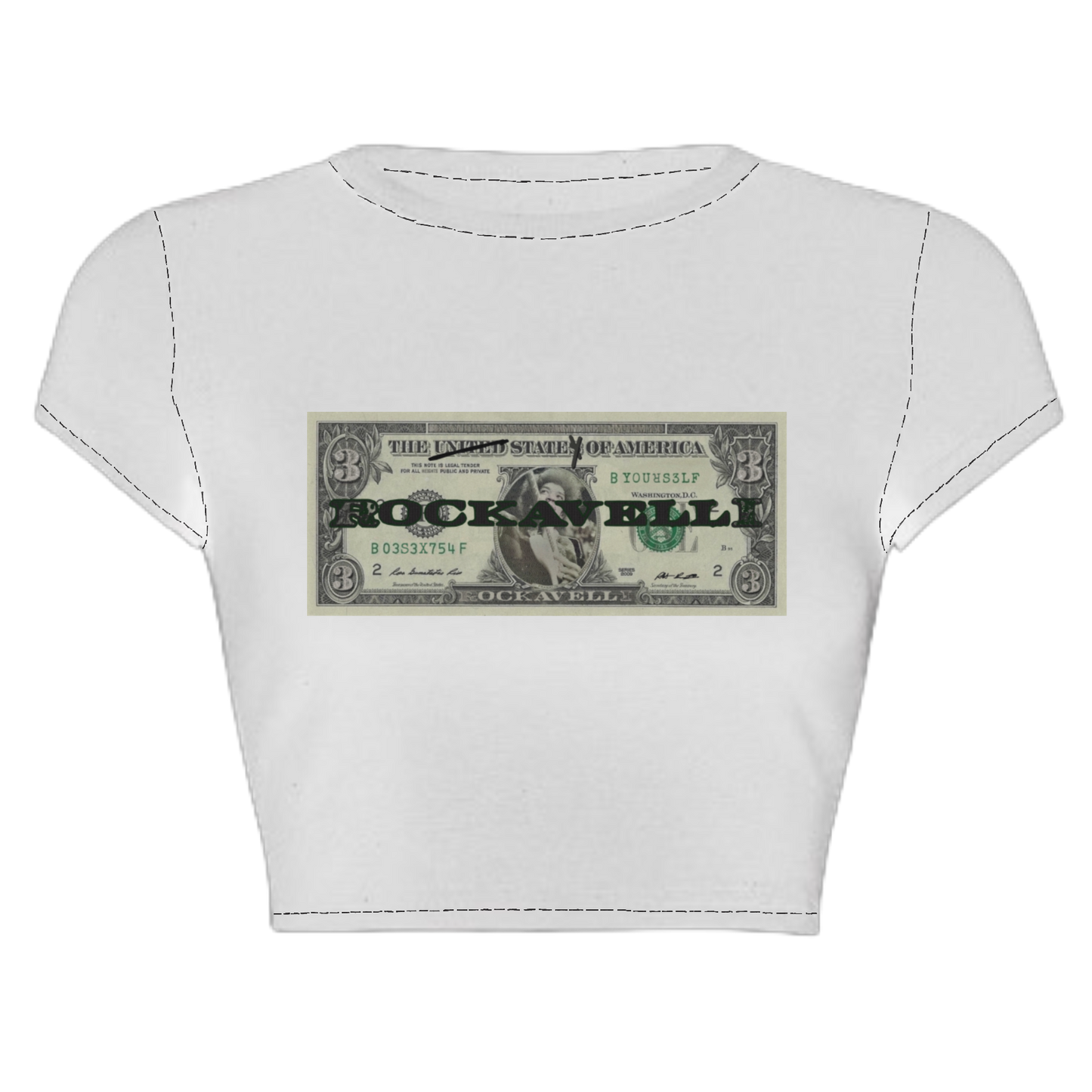 Short Sleeve Cropped “Payable” Tee